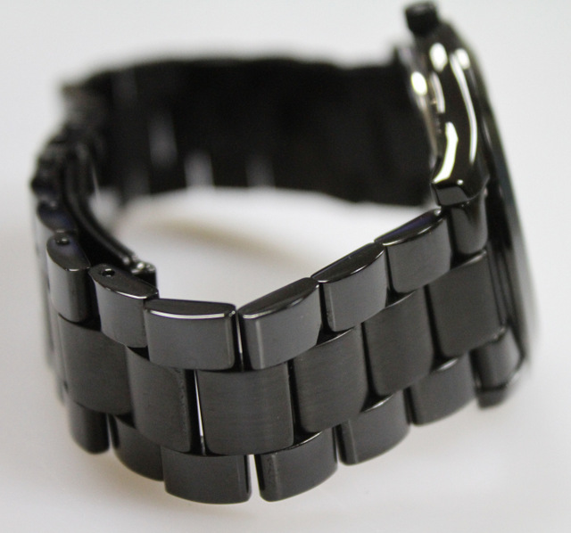 michael kors men's slim runway black stainless steel watch