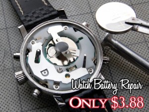 Watch Battery Repair, Only $3.88